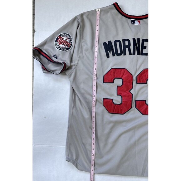 Majestic Minnesota Twins Justin Morneau #33 Authentic MLB Jersey Sz 54 - Picture 6 of 7